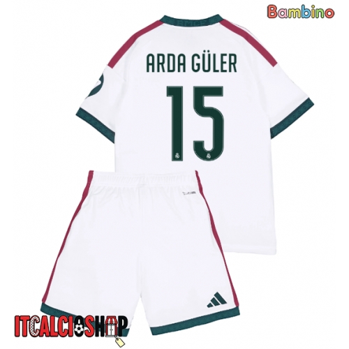 Real Madrid Arda Guler #15 Prima Maglia Bambino 2026-27 Manica Corta (+ Pantaloni corti)